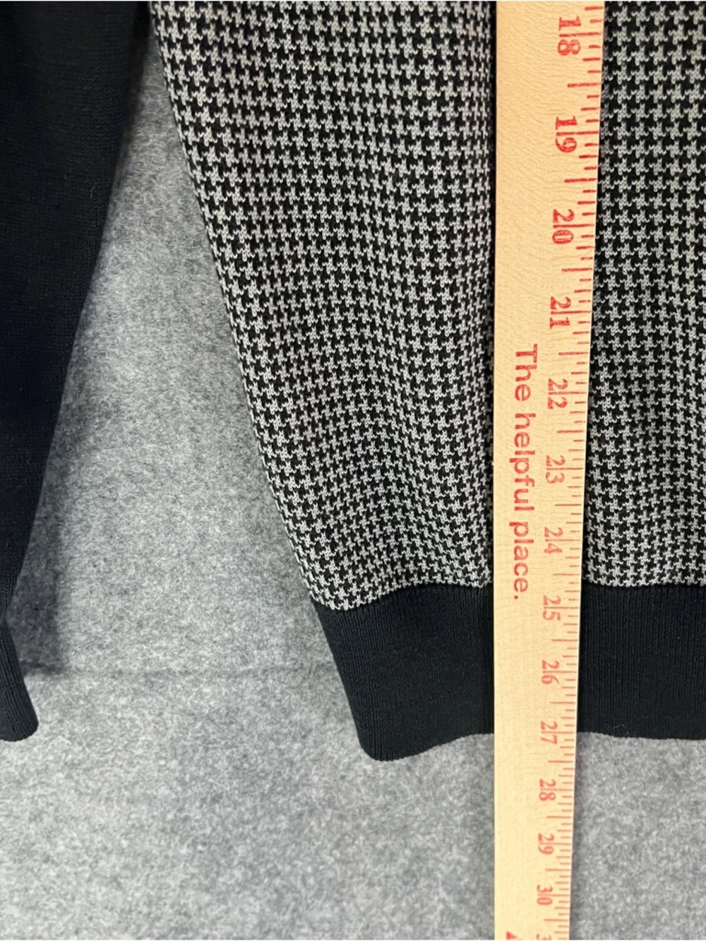 PAUL FREDRICK Silk Cotton Houndstooth V-Neck Button Cardigan Men’s Medium